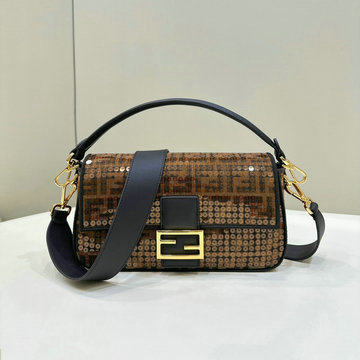 フェンディ FENDI 168-FD8BR600ZKF 2024年最新入荷 バケットバッグ トートバッグ 2way ショルダーバッグ スパンコール レディース