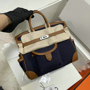 商品名称：エルメス HERMES 063-HBK25CAPLZ 2024年最新入荷 バーキンバッグ 25 カゴ cargo トップハンドルバッグ トートバッグ ハンドバッグ レディース キャンパス