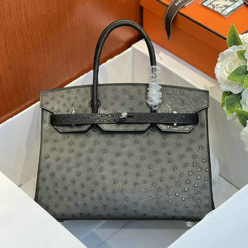 エルメス HERMES 063-HBK30TPYHK  2024年最新入荷 バーキンバッグ 30 トップハンドルバッグ トートバッグ ハンドバッグ レディース オーストリッチ革