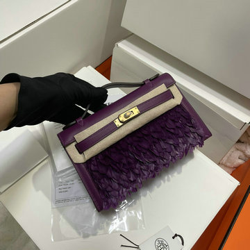 エルメス HERMES 063-HKL22YSFJZS  2024年最新入荷 ケリー ポシェット トップハンドルバッグ トートバッグ ハンドバッグ フラップバッグ レディース