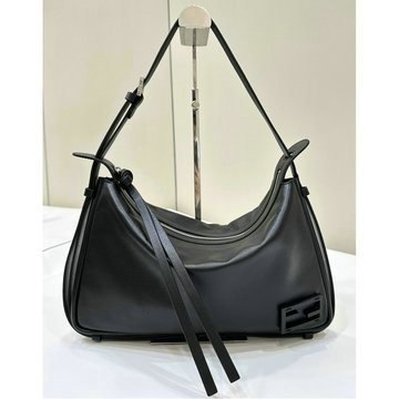 フェンディ FENDI 168-FD8BR829LBK 2024年最新入荷 シンプリー フェンディ ミディアム ホーボーバッグ トートバッグ ハンドバッグ レディース