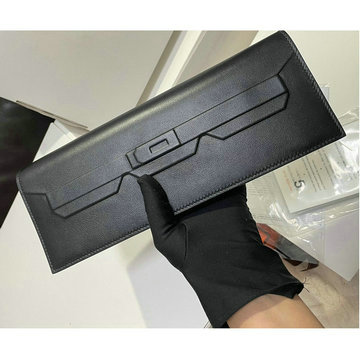 エルメス HERMES 063-HSC29EVBK 2024年最新入荷 バーキン シャドウ クラッチ ポシェット エバーカラー