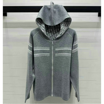 商品名称：クリスチャンディオール CHRISTIAN DIOR JS-MYCD24037 2024年秋冬最新入荷 リバーシブル カーディガン フード付き ニットジャケット
