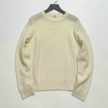 商品名称：セリーヌ CELINE JS-MYCE24011 2024年秋冬最新入荷 クルーネック ニットセーター ロングスリーブ ニットセーター カシミヤ トップス ウール