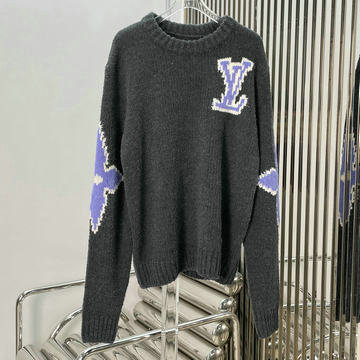商品名称：ルイヴィトン LOUISVUITTON XG-MYLV24025 2024年秋冬最新入荷 チャンキーウールブレンドプルオーバー クルーネック ニットセーター ロングスリーブ