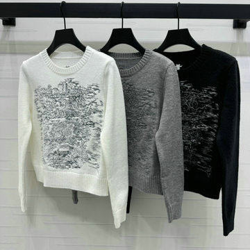 商品名称：クリスチャンディオール CHRISTIAN DIOR JS-MYCD24033  2024年秋冬最新入荷 クルーネック ニットセーター ロングスリーブ ニットセーター ジャカード