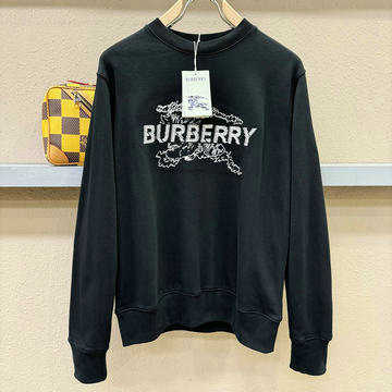 バーバリー BURBERRY JS-WYBR24005 2024年春夏最新入荷 ロングスリーブ スウェット ブラック メンズ 長袖