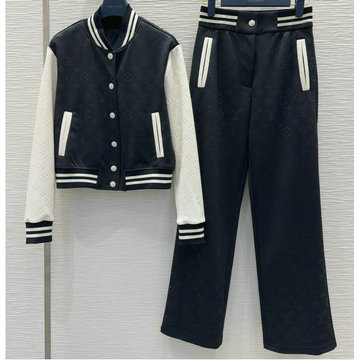 ルイヴィトン LOUISVUITTON JS-TZLV24002 2024年秋冬最新入荷 上下セット レジャーアップスーツ パーカ ジャケット ロングパンツ