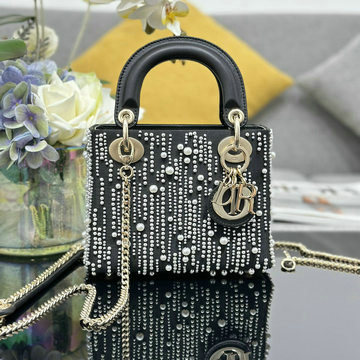 商品名称：クリスチャンディオール CHRISTIAN DIOR GH-CD0505LZBK 2024年最新入荷 レディ ディオール ミニ トートバッグ 2way ショルダーバッグ レディース