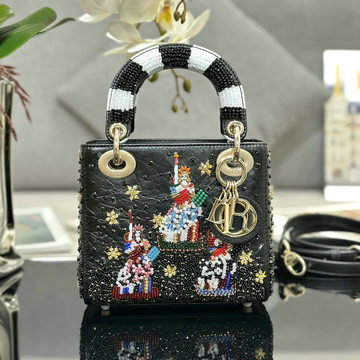 クリスチャンディオール CHRISTIAN DIOR GH-CD0505NSBK  2024年最新入荷 レディ ディオール ミニ トートバッグ 2way ショルダーバッグ レディース