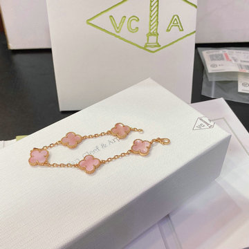 ヴァン クリーフ アーペル Van Cleef Arpels YXBL-SZVA24004 2024年最新入荷 ラッキー スプリング ブレスレット チェーン 5モチーフ アクセサリー ジュエリー
