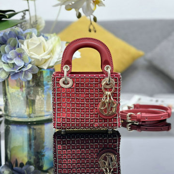 商品名称：クリスチャンディオール CHRISTIAN DIOR GH-CD0856ZJRD2024年最新入荷 レディ ディオール マイクロ トートバッグ 2way ショルダーバッグ レディース