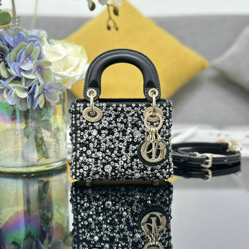 クリスチャンディオール CHRISTIAN DIOR GH-CD0856ZZBK  2024年最新入荷 レディ ディオール マイクロ トートバッグ 2way ショルダーバッグ レディース