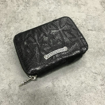 クロムハーツ Chrome Hearts  YXBL-CMS003 2024年最新入荷 ショートウォレット ジッピー短財布 小銭入れ 男女兼用