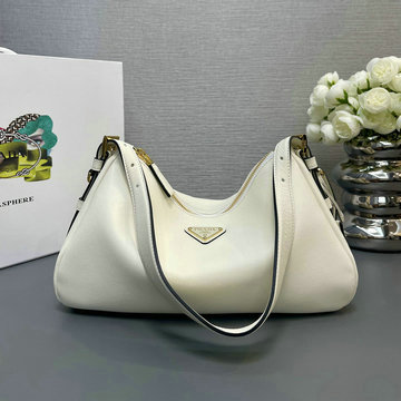 商品名称：プラダ PRADA GH-PD1BC229PBS 2024年最新入荷 エメ ミディアム レザー ショルダーバッグ ホーボーバッグ トートバッグ レディース