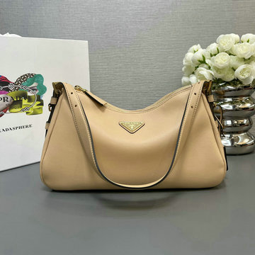 商品名称：プラダ PRADA GH-PD1BC229PMB 2024年最新入荷 エメ ミディアム レザー ショルダーバッグ ホーボーバッグ トートバッグ レディース