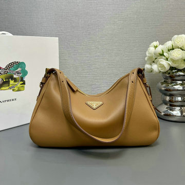 商品名称：プラダ PRADA GH-PD1BC229PTH 2024年最新入荷 エメ ミディアム レザー ショルダーバッグ ホーボーバッグ トートバッグ レディース
