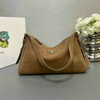 商品名称：プラダ PRADA GH-PD1BC229RKF 2024年最新入荷 エメ ミディアム レザー ショルダーバッグ ホーボーバッグ トートバッグ レディース