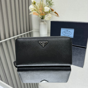 商品名称：プラダ PRADA GH-PD1ML506SYK 2024年最新入荷 サフィアーノトライアングル ジップアラウンド長財布 ファスナー ロングウォレット レザー