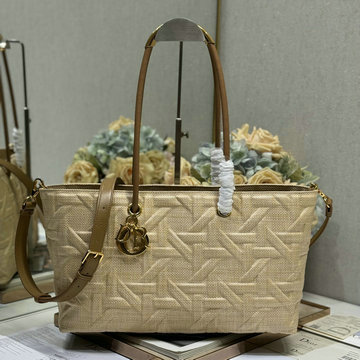 クリスチャンディオール CHRISTIAN DIOR 2024年最新入荷 トゥジュール ミディアム トートバッグ ハンドバッグ レディース ラフィア