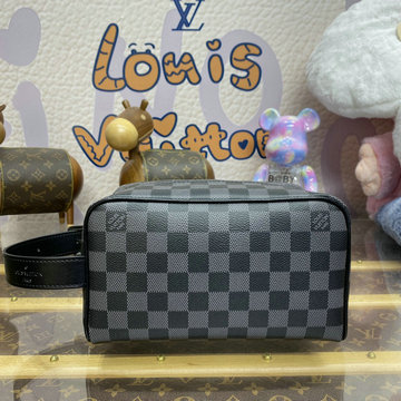 商品名称：ルイヴィトン LOUISVUITTON 057-N83114 2024年最新入荷 ロッカー ドップ キット 手持ちかばん 洗面具収納 ポーチ 旅行かばん トラベルバッグ