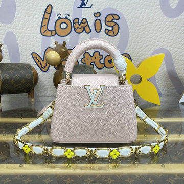 商品名称：ルイヴィトン LOUISVUITTON 057-M23363  2024年最新入荷 カプシーヌ MINI トップハンドルバッグ トートバッグ 2way ショルダーバッグ クロスボディ