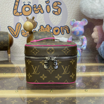 商品名称：ルイヴィトン LOUISVUITTON 057-M44936F 2024年最新入荷 ニース ナノ ハンドバッグ バニティ 化粧箱 トラベル アクセサリー モノグラムキャンパス