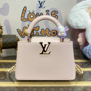 商品名称：ルイヴィトン LOUISVUITTON 057-M48865F  2024年最新入荷 カプシーヌ MINI トップハンドルバッグ トートバッグ 2way ショルダーバッグ クロスボディ