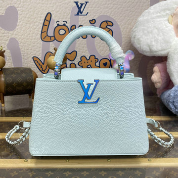 商品名称：ルイヴィトン LOUISVUITTON 057-M48865L 2024年最新入荷 カプシーヌ MINI トップハンドルバッグ トートバッグ 2way ショルダーバッグ クロスボディ