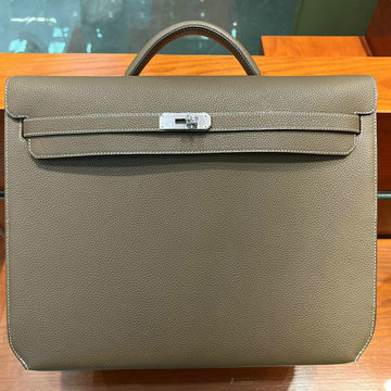 エルメス HERMES 063-HKDE36TGYDH  2024最新入荷 ケリー サック ア デペッシュ 38 ブリーフケース トートバッグ ハンドバッグ 2way ショルダーバッグ