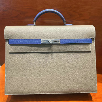 エルメス HERMES 063-HKL38CLYHL 2024最新入荷 ケリー サック ア デペッシュ 38 ブリーフケース トートバッグ ハンドバッグ 2way ショルダーバッグ