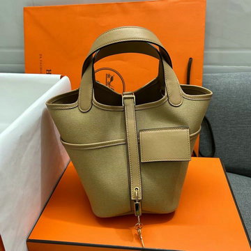 エルメス HERMES 063-HPT18ZQZM 2022年最新入荷 ピコタン バケットバッグ トートバッグ ハンドバッグ ショッピングバッグ レディースかばん