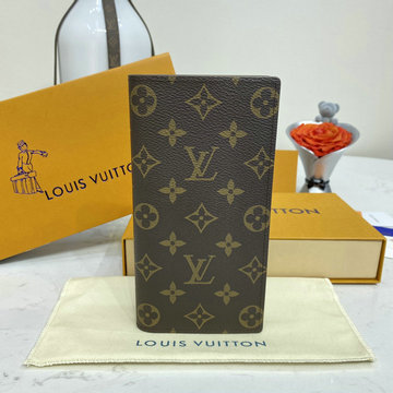 ルイヴィトン LOUISVUITTON 025-M66540 2021年最新入荷 ポルトフォイユ ブラザ 二つ折り長財布 ロングウォレット カードポケット 札入れ