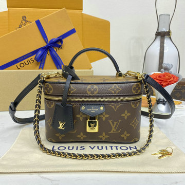 ルイヴィトン LOUISVUITTON 057-M47125 2024年最新入荷 ヴァニティ チェーン ポーチ 化粧かばん トートバッグ 斜め掛け ショルダーバッグ