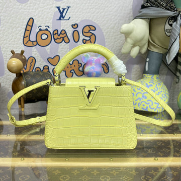 ルイヴィトン LOUISVUITTON 057-N93372N 2024年最新入荷 カプシーヌ mini トップハンドルバッグ トートバッグ 2way ショルダーバッグ クロスボディ