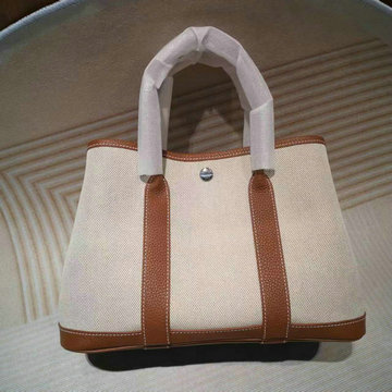 エルメス HERMES 063-H600324BPBS 2024最新入荷 ガーデンパーティー トートバッグ ハンドバッグ ショッピングバッグ キャンパス