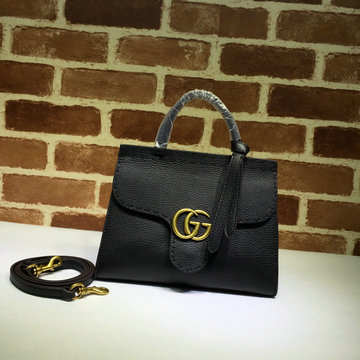 商品名称：グッチ GUCCI 057-GG442622BK 2024年最新作 GGマーモント トップハンドルバッグ 2way ショルダーバッグ カーフレザー レディースレザー
