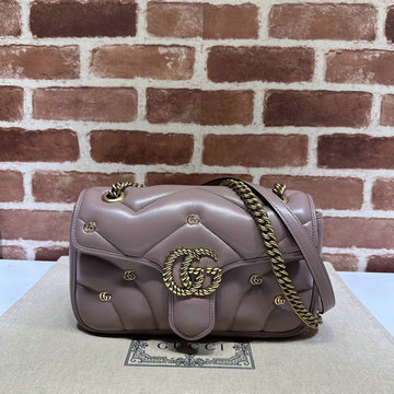 商品名称：グッチ GUCCI 057-GG443497PLF 2024年最新入荷 GGマーモント 斜め掛け ョルダーバッグ フラップバッグ クロスボディバッグ