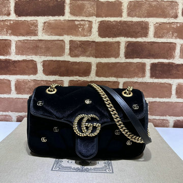 商品名称：グッチ GUCCI 057-GG443497RBK 2024年最新入荷 GGマーモント 斜め掛け ョルダーバッグ フラップバッグ クロスボディバッグ