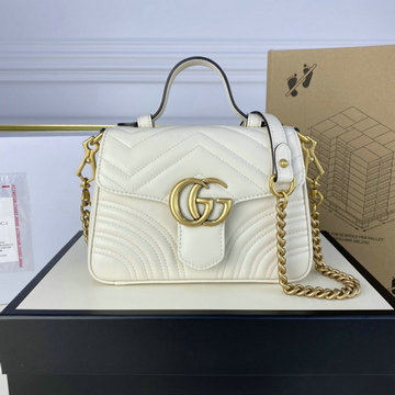 商品名称：グッチ GUCCI 057-GG547260PB 2024年最新入荷 GGマーモント ミニ トップハンドルバッグ トートバッグ ハンドバッグ 2way 斜め掛け ショルダーバッグ