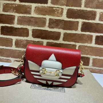 グッチ GUCCI 057-GG658574ARD 2024年最新入荷 ホースビット 1955 ミニバッグ 斜め掛け ショルダーバッグ フラップバッグ クロスボディバッグ