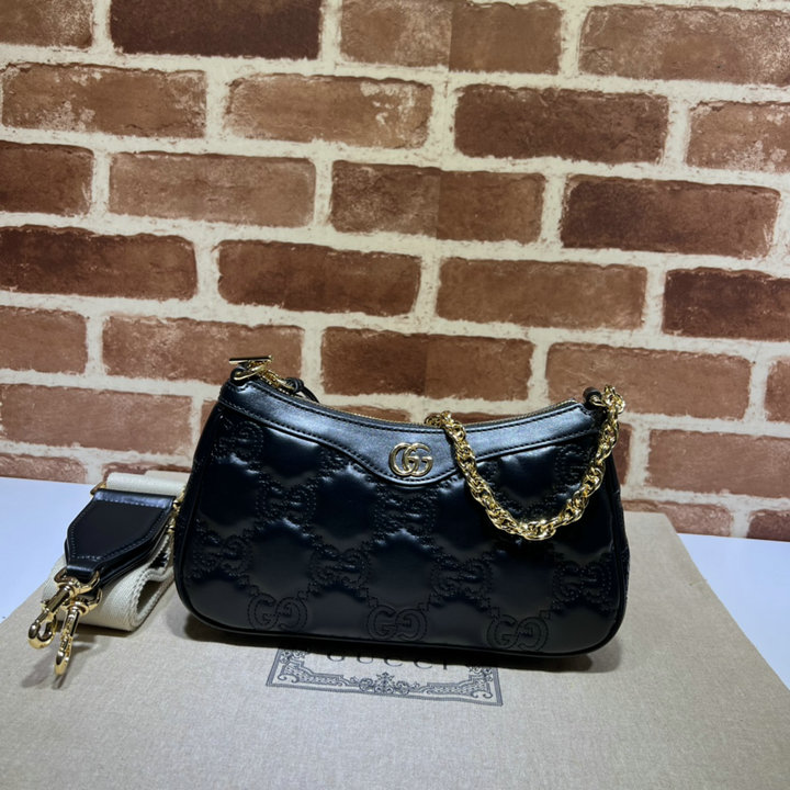 商品名称：グッチ GUCCI 057-GG735049PBK 2024年最新入荷 GGマトラッセ レザー ハンドバッグ チェーンポーチ 斜め掛け ショルダーバッグ クロスボディバッグ