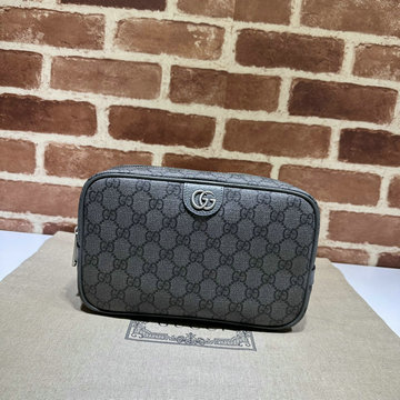 グッチ GUCCI 057-GG760019BBK 2024年最新入荷 オフィディア GG コスメティックケース 手持ちかばん 洗面具収納 ポーチ ファスナー開閉式 旅行かばん