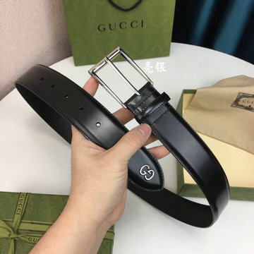 グッチ GUCCI 057-GG760124FBK  2024年最新入荷 ベルト メンズ用 カーフスキン 幅35mm