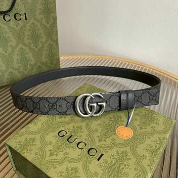 商品名称：グッチ GUCCI 057-GG771105GY 2024年最新入荷 GGダブル バックル付き リバーシブル ベルト 幅30mm