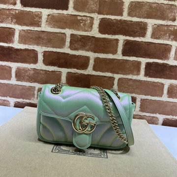 グッチ GUCCI 057-GG446744HCG 2024年最新入荷 GGマーモント 斜め掛け ョルダーバッグ フラップバッグ クロスボディバッグ