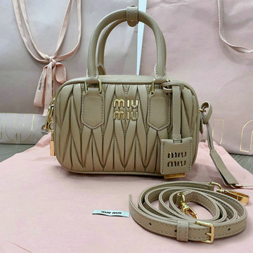 ミュウミュウ MIUMIU GH-MM5BB123BHS 2024年最新入荷 アルカディ トートバッグ スモール ハンドバッグ 2way ショルダーバッグ クロスボディバッグ