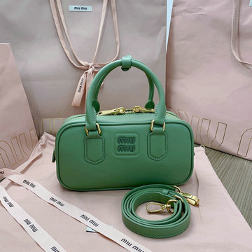 ミュウミュウ MIUMIU GH-MM5BB142PGL 2024年最新入荷 アルカディ トップハンドルバッグ トートバッグ ハンドバッグ 2way 斜め掛け ショルダーバッグ