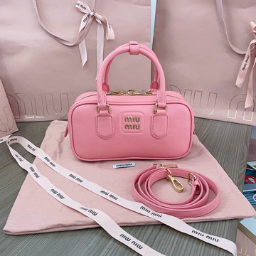 ミュウミュウ MIUMIU GH-MM5BB142PYF 2024年最新入荷 アルカディ トップハンドルバッグ トートバッグ ハンドバッグ 2way 斜め掛け ショルダーバッグ