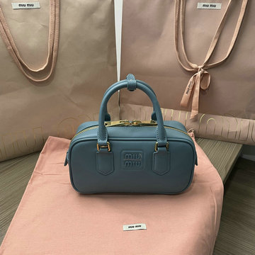 ミュウミュウ MIUMIU GH-MM5BB142PZL 2024年最新入荷 アルカディ トップハンドルバッグ トートバッグ ハンドバッグ 2way 斜め掛け ショルダーバッグ